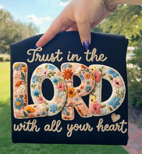 Load image into Gallery viewer, Trust in the Lord - Faux Yarn Crochet
